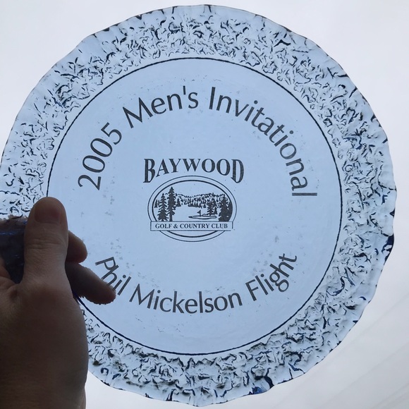 Fire and Light Recycled Glass Moonstone Plate - Picture 5 of 6